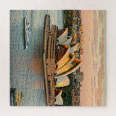 Sonnenuntergang am Opernhaus Sydney - 20x20 - 676 Puzzle (Horizontal)