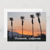 Sonnenuntergang am Ozean Kalifornien Postkarte (Vorne/Hinten)