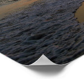 Sonnenuntergang am Ozean Poster (Ecke)