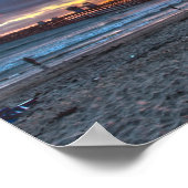 Sonnenuntergang am Ozean Poster (Ecke)