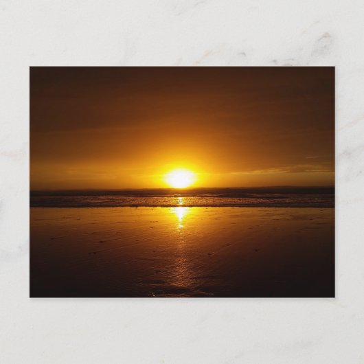 Sonnenuntergang am Pazifischen Ozean... Postkarte (Vorderseite)