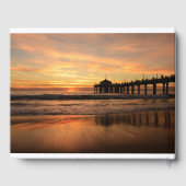Sonnenuntergang am Pier Gästebuch (Rückseite)