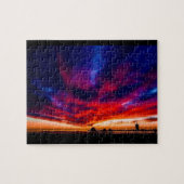 Sonnenuntergang am Pier, Huntington Beach, CA Puzzle (Horizontal)