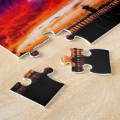 Sonnenuntergang am Pier, Huntington Beach, CA Puzzle (Seite)