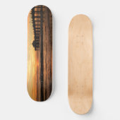 Sonnenuntergang am Pier Skateboard (Vorderseite)
