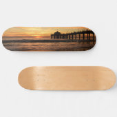 Sonnenuntergang am Pier Skateboard (Horizontal)