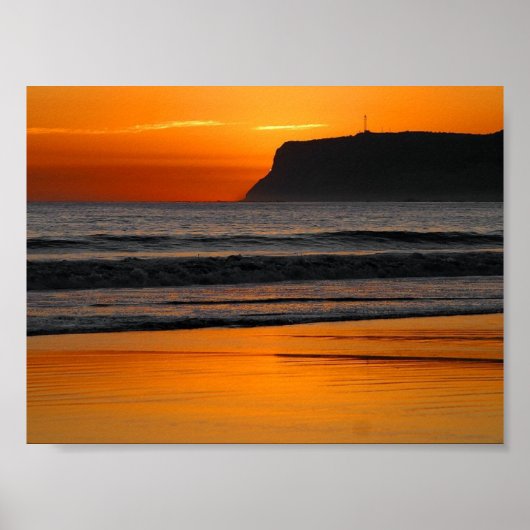 Sonnenuntergang am Point Loma Poster (Vorne)