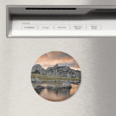 Sonnenuntergang am Pyramid Lake Magnet (In Situ (Geschirrspüler))