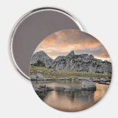 Sonnenuntergang am Pyramid Lake Magnet (Vorderseite/Rückseite)