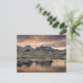 Sonnenuntergang am Pyramid Lake Postkarte (Stehend Vorderseite)