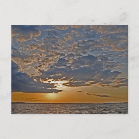 Sonnenuntergang am Rappahanock River Postkarte (Vorderseite)