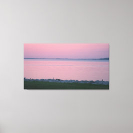 Sonnenuntergang am Rend Lake Illinois Leinwanddruck