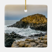 Sonnenuntergang am Riesengebirge Keramikornament (Rückseite)