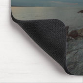 Sonnenuntergang am Schloss-Hügel-Leuchtturm Mousepad (Ecke)