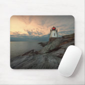 Sonnenuntergang am Schloss-Hügel-Leuchtturm Mousepad (Mit Mouse)