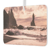 Sonnenuntergang am schwarzen Sandstrand Reynisfjar Autolufterfrischer (Links)