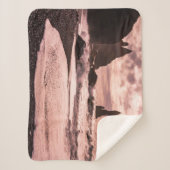 Sonnenuntergang am schwarzen Sandstrand Reynisfjar Sherpadecke (Vorderseite)