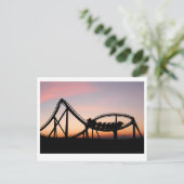 Sonnenuntergang am Sechs Fahnen Zauberberg Postkarte (Stehend Vorderseite)