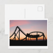 Sonnenuntergang am Sechs Fahnen Zauberberg Postkarte (Vorne/Hinten)