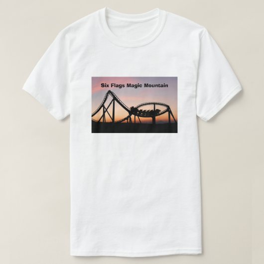 Sonnenuntergang am Sechs Fahnen Zauberberg T-Shirt (Design vorne)