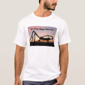 Sonnenuntergang am Sechs Fahnen Zauberberg T-Shirt (Vorderseite)