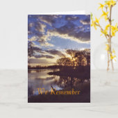 Sonnenuntergang am See1 Karte (Gelbe Blume)