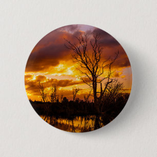 Sonnenuntergang am See Button