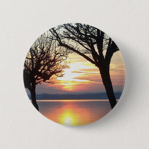Sonnenuntergang am See Button