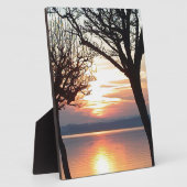 Sonnenuntergang am See Fotoplatte (Seite)