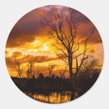 Sonnenuntergang am See groß