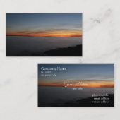 Sonnenuntergang am See, Kingston, Ontario, bei Däm Visitenkarte (Vorne/Hinten)