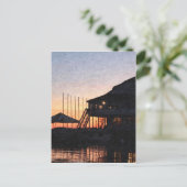 Sonnenuntergang am See Kingston, Ontario, bei Dämm Postkarte (Stehend Vorderseite)