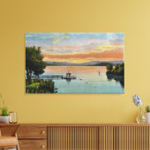 Sonnenuntergang am See Leinwanddruck (Insitu (Wohnzimmer))