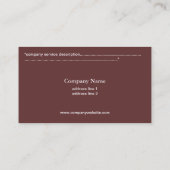 Sonnenuntergang am See mit Gebäude auf dem Deck Visitenkarte (Rückseite)