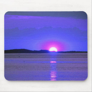Sonnenuntergang am See Mousepad