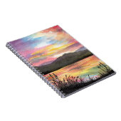 Sonnenuntergang am See Notizblock (Rechte Seite)