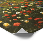 Sonnenuntergang am See Ölgemälde Poster (Ecke)