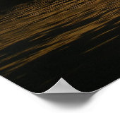 Sonnenuntergang am See Poster (Ecke)