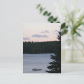 Sonnenuntergang am See Postkarte (Stehend Vorderseite)