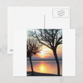 Sonnenuntergang am See Postkarte (Vorne/Hinten)
