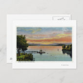 Sonnenuntergang am See Postkarte (Vorne/Hinten)