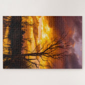 Sonnenuntergang am See Puzzle (Horizontal)