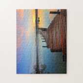 Sonnenuntergang am See Puzzle (Vertikal)