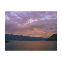 Sonnenuntergang am See Wakatipu, Queenstown, NZ