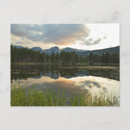 Sonnenuntergang am Sprague Lake - Rocky Mountain N Postkarte