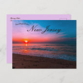 Sonnenuntergang am Spring Lake New Jersey Postkarte (Vorne/Hinten)