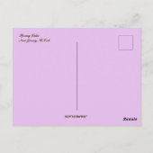 Sonnenuntergang am Spring Lake New Jersey Postkarte (Rückseite)