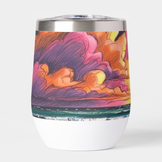 Sonnenuntergang am Strand (Vorderseite)