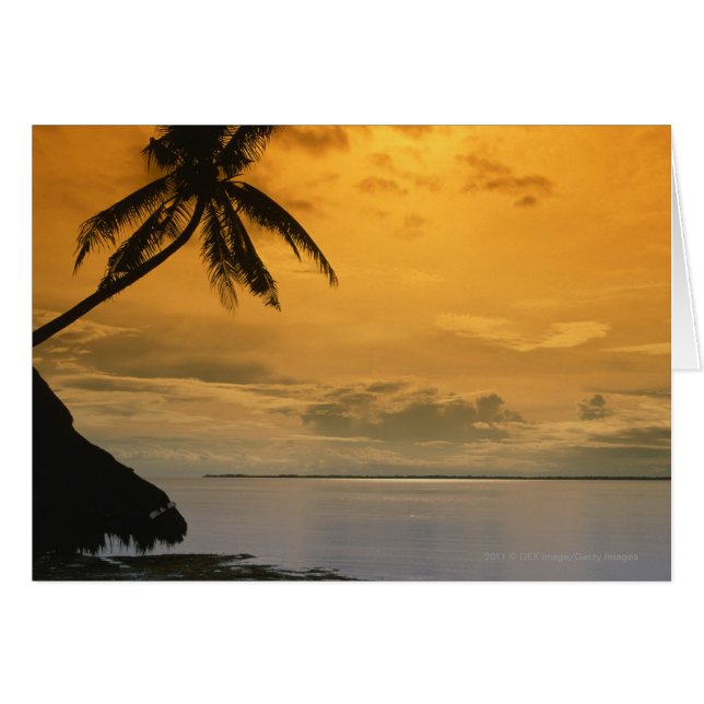 Sonnenuntergang am Strand (Vorderseite (Horizontal))