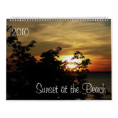 Sonnenuntergang am Strand 2010 Kalender (Titelbild)